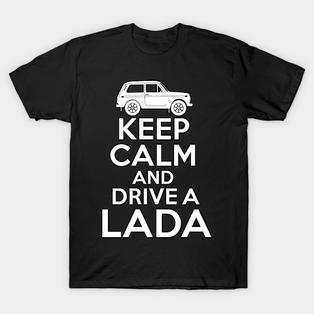 Lada Niva 4x4 Driver Car Lover Gift T-Shirt by swissles